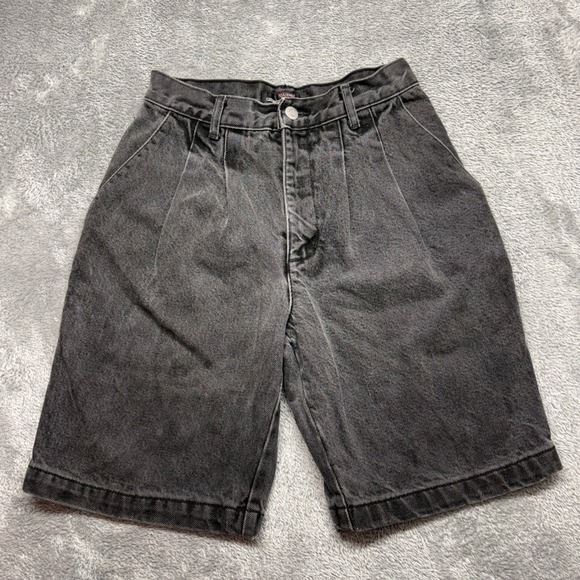 Guess Pants - Guess Denim Shorts Women 27 Acid Wash Black Vintage Georges Marciano USA